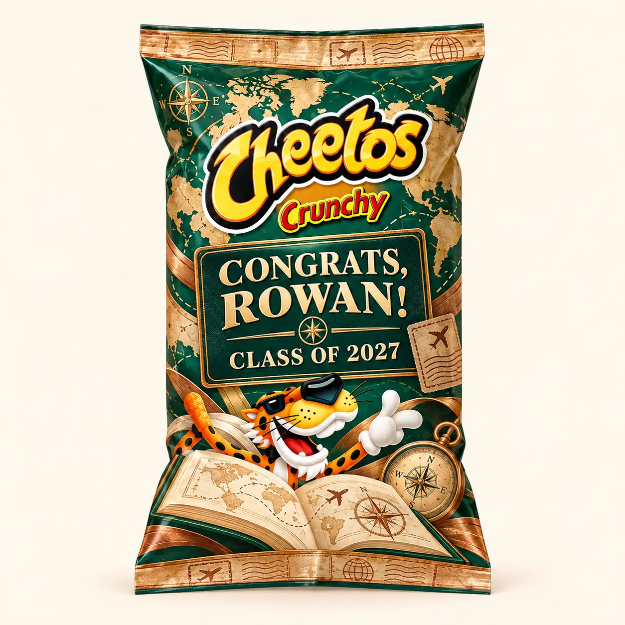 Storybook graduation Cheetos bag