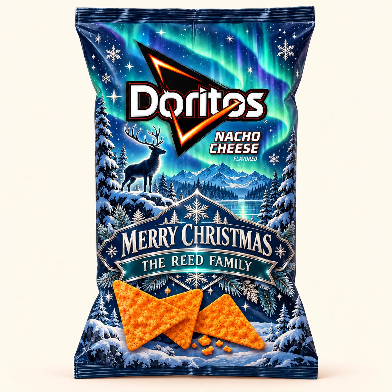 Aurora Christmas Doritos bag