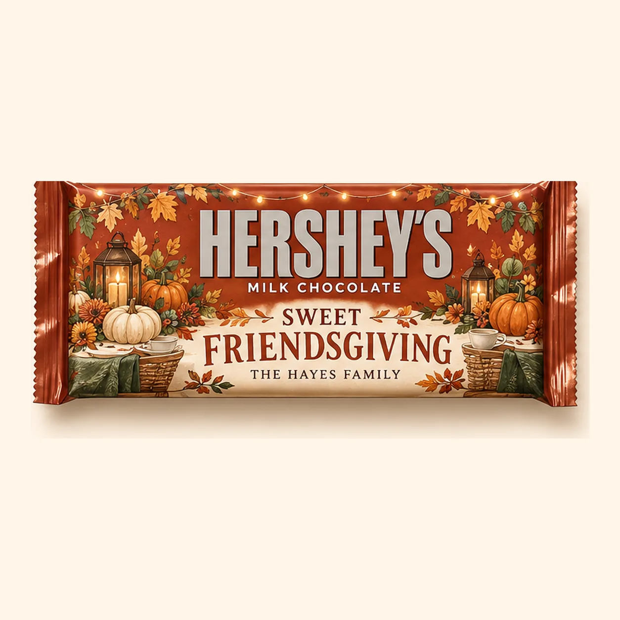 Sweet Friendsgiving Thanksgiving Hershey’s bar