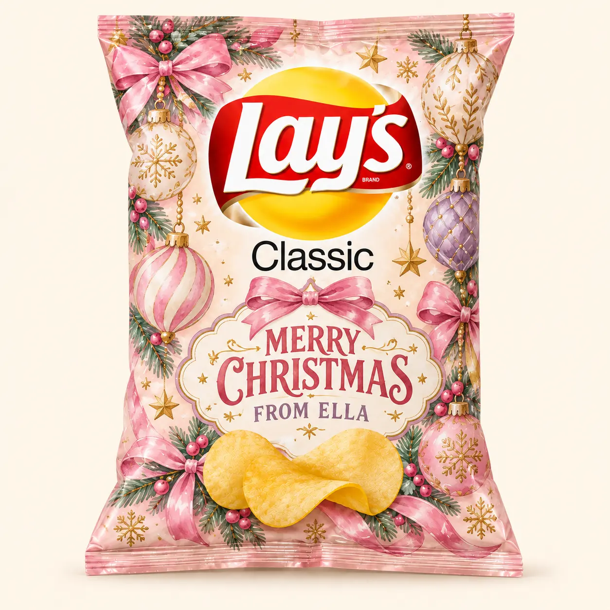 Sugarplum Christmas Lay’s bag