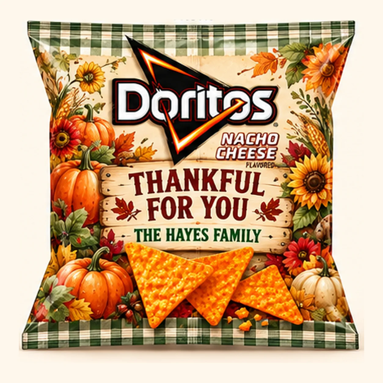 Pumpkin patch Thanksgiving Doritos bag