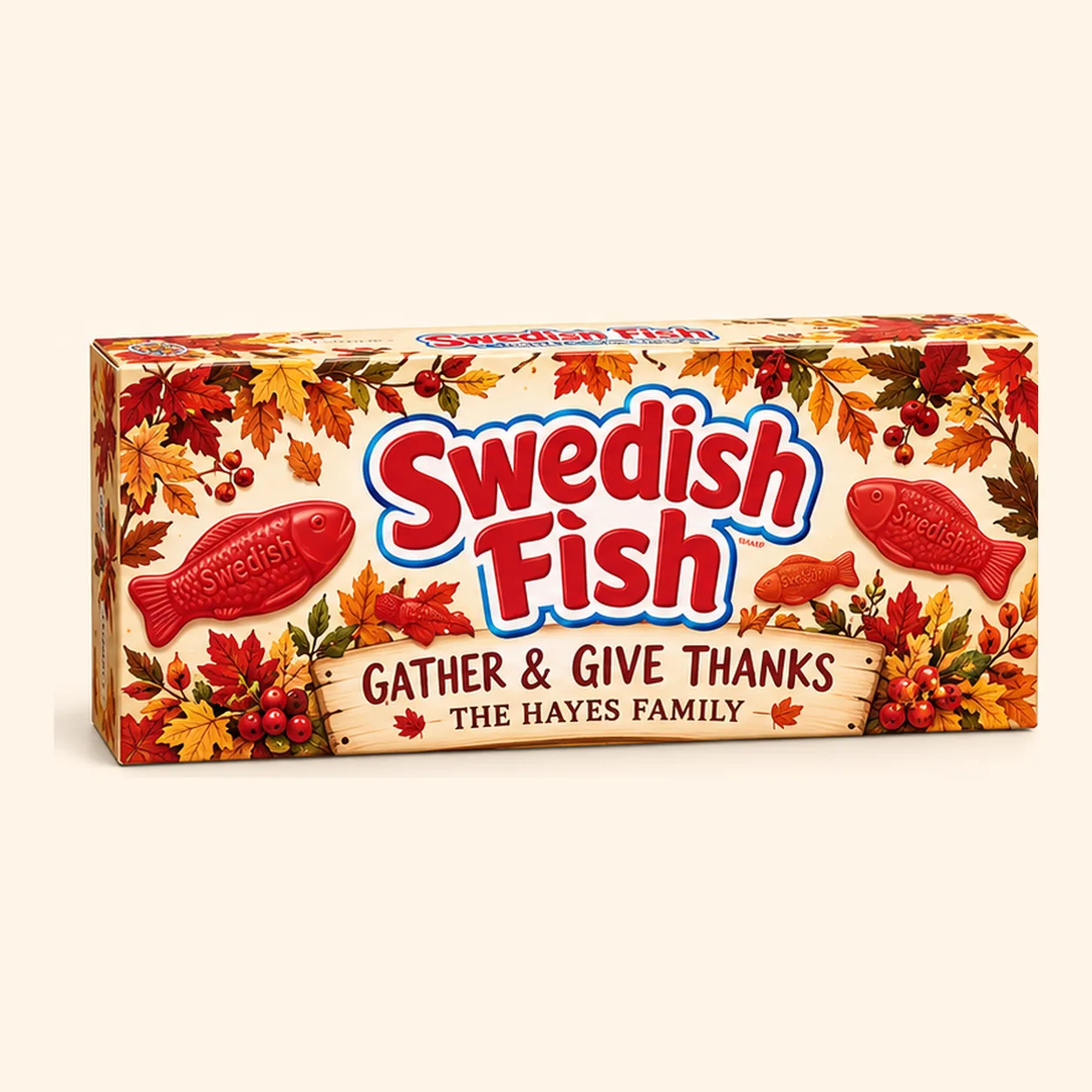 Autumn gathering Thanksgiving Swedish Fish box