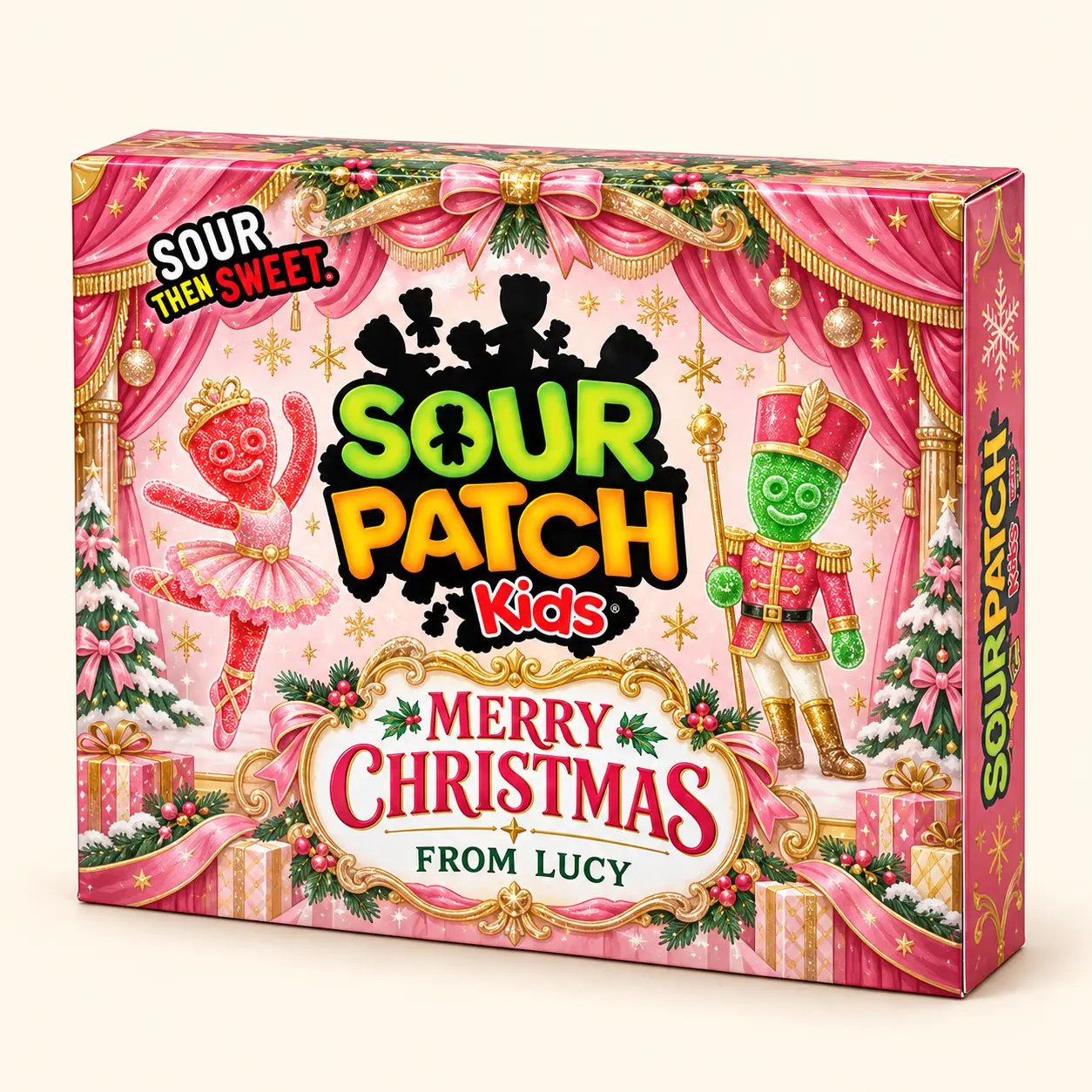 Nutcracker Christmas Sour Patch Kids box