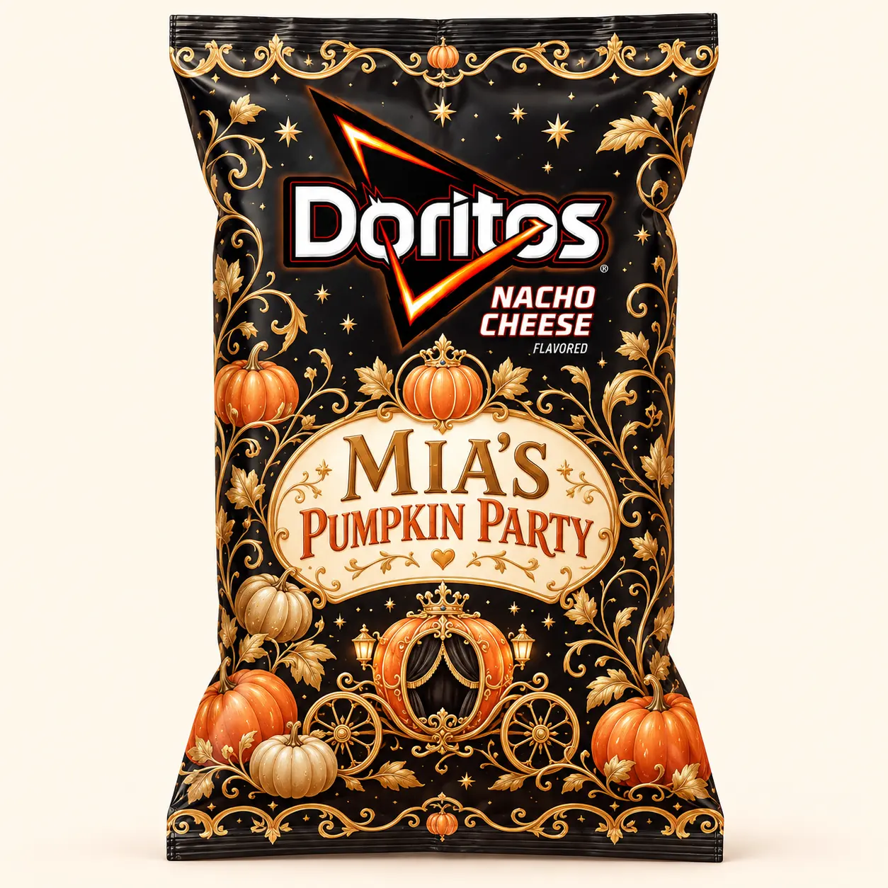 Pumpkin party Halloween Doritos bag