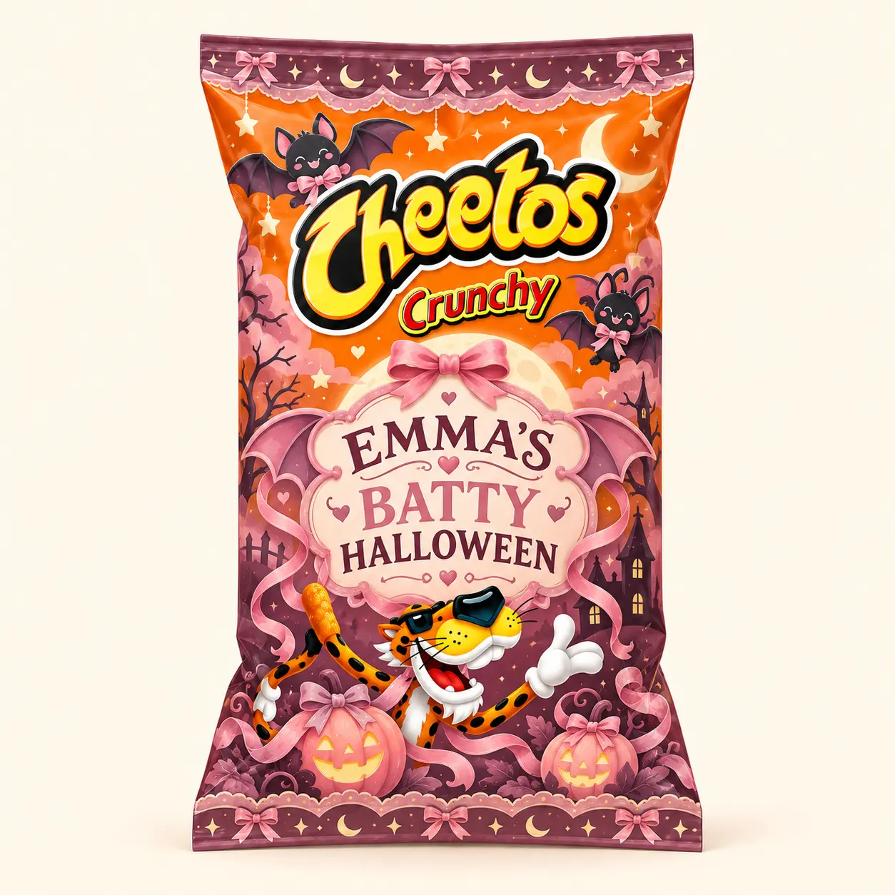 Batty Halloween Cheetos bag