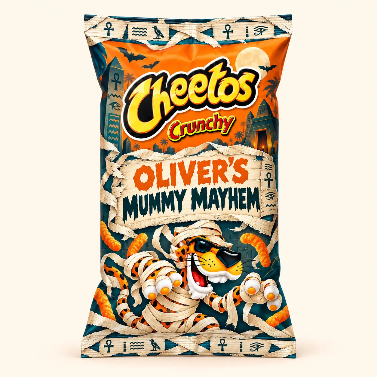 Mummy mayhem Halloween Cheetos bag