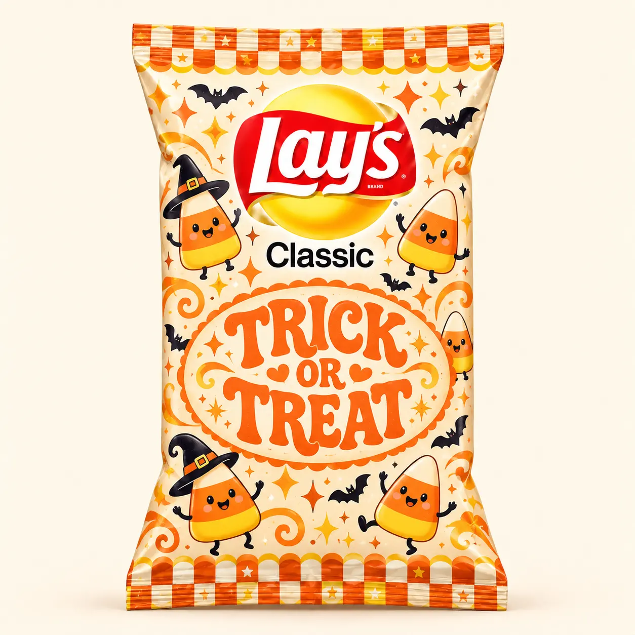 Candy corn Halloween Lay’s bag