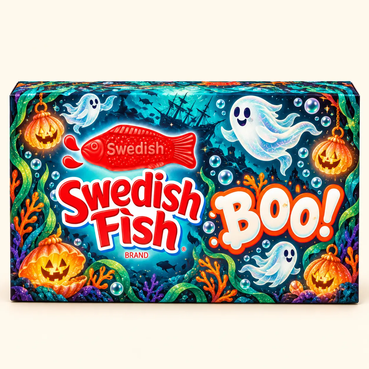 Boo Halloween Swedish Fish box