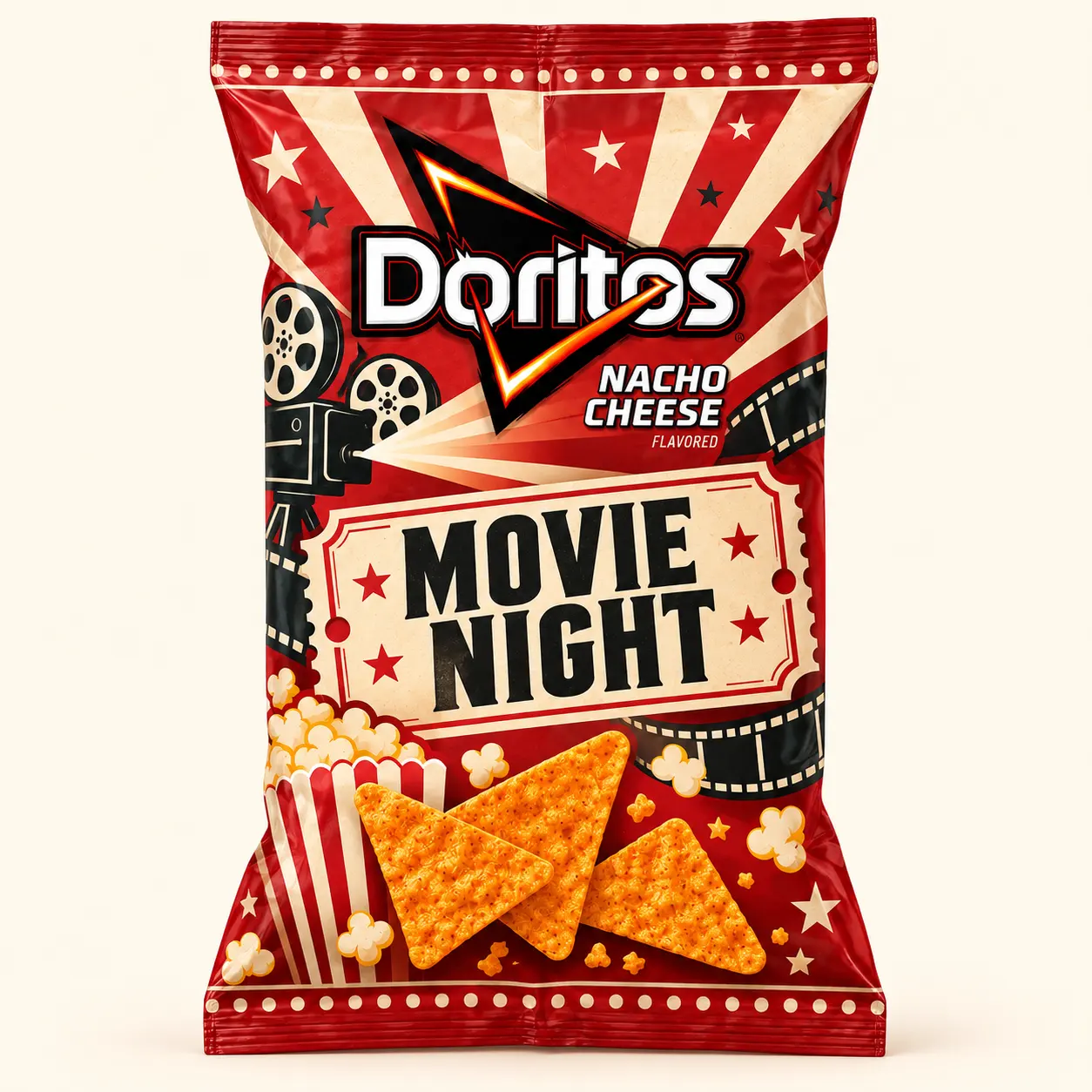 Movie night Doritos bag