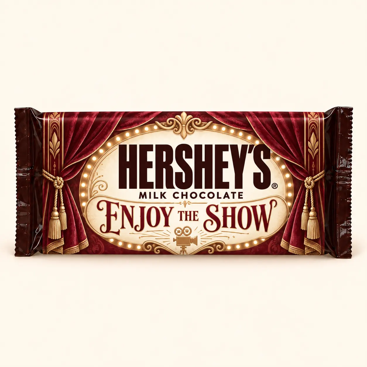 Enjoy the show movie night Hershey’s bar
