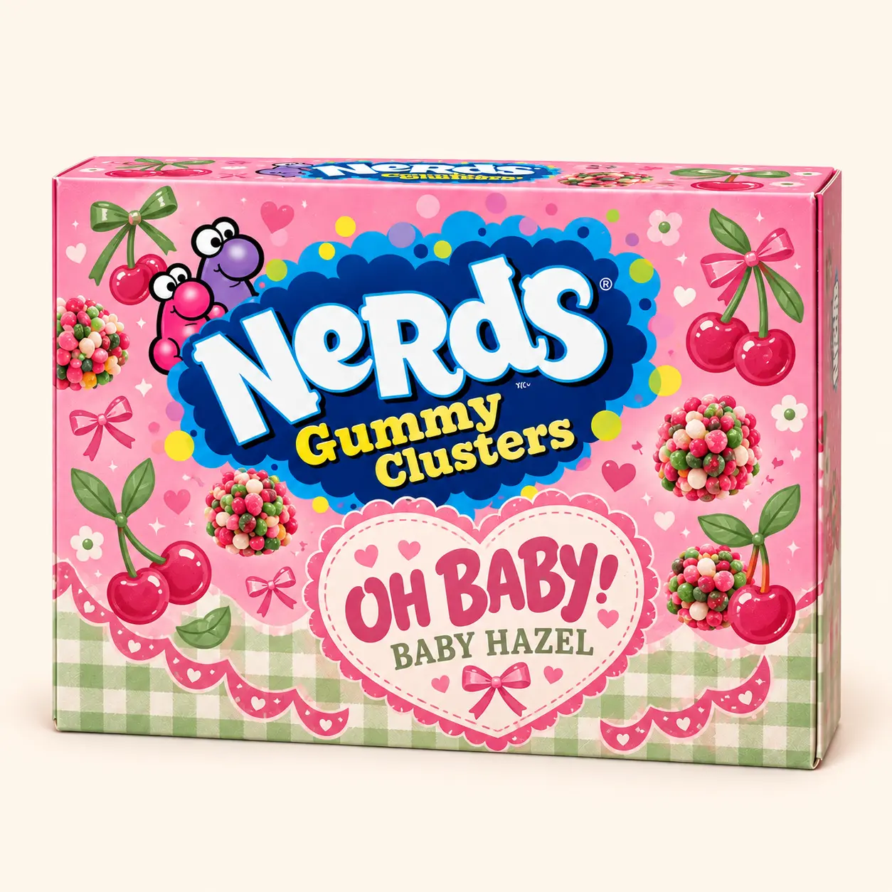 Baby Hazel NERDS box