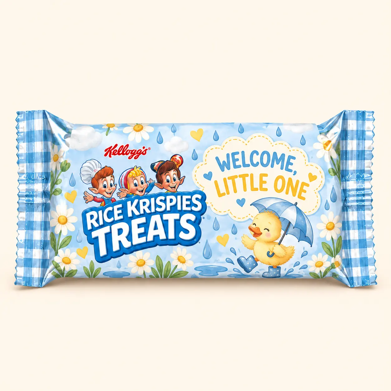 Duckling baby shower Rice Krispies treat