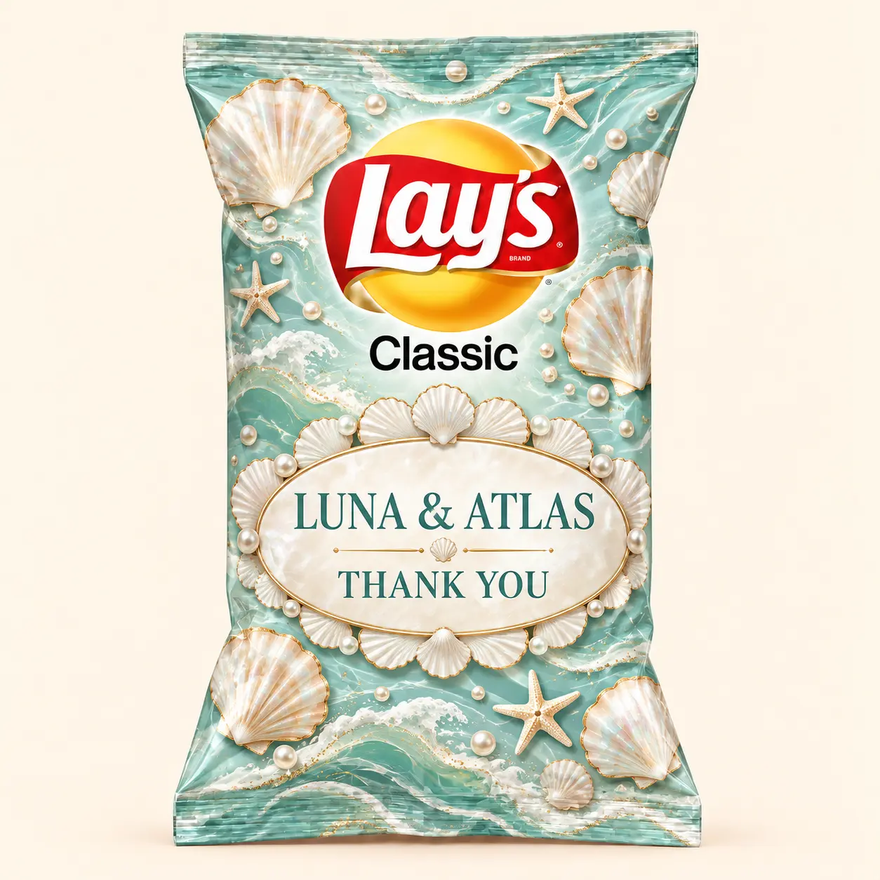 Seashell wedding Lay’s bag