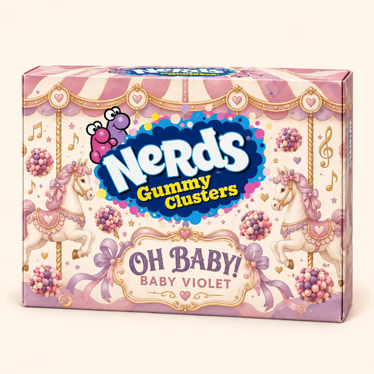 Carousel baby shower NERDS box