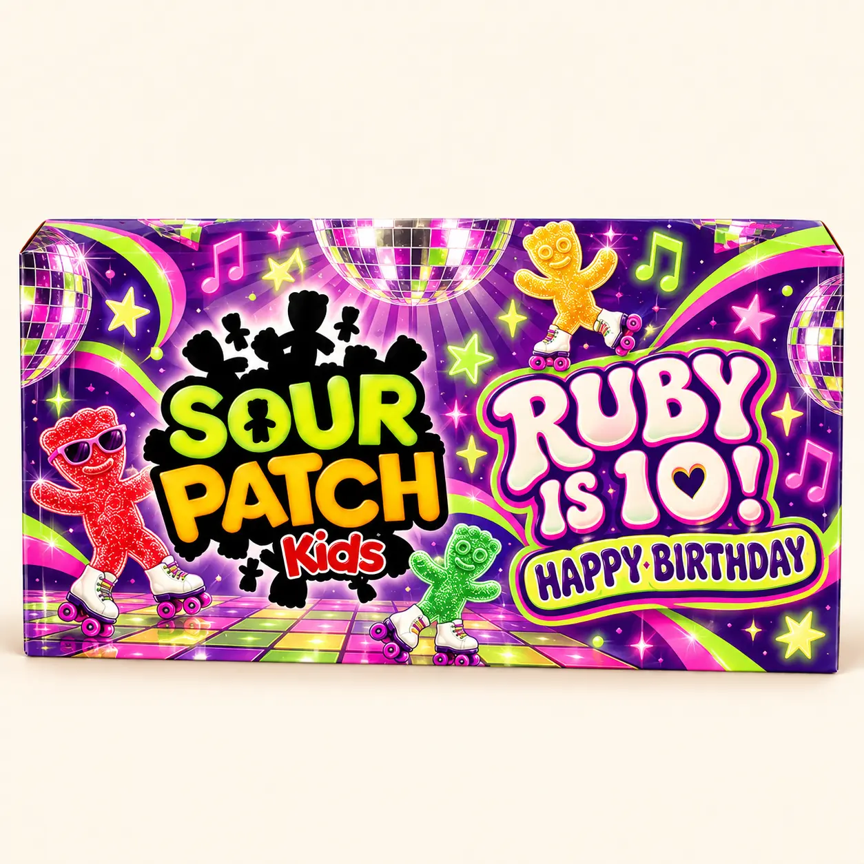 Star birthday Sour Patch Kids box