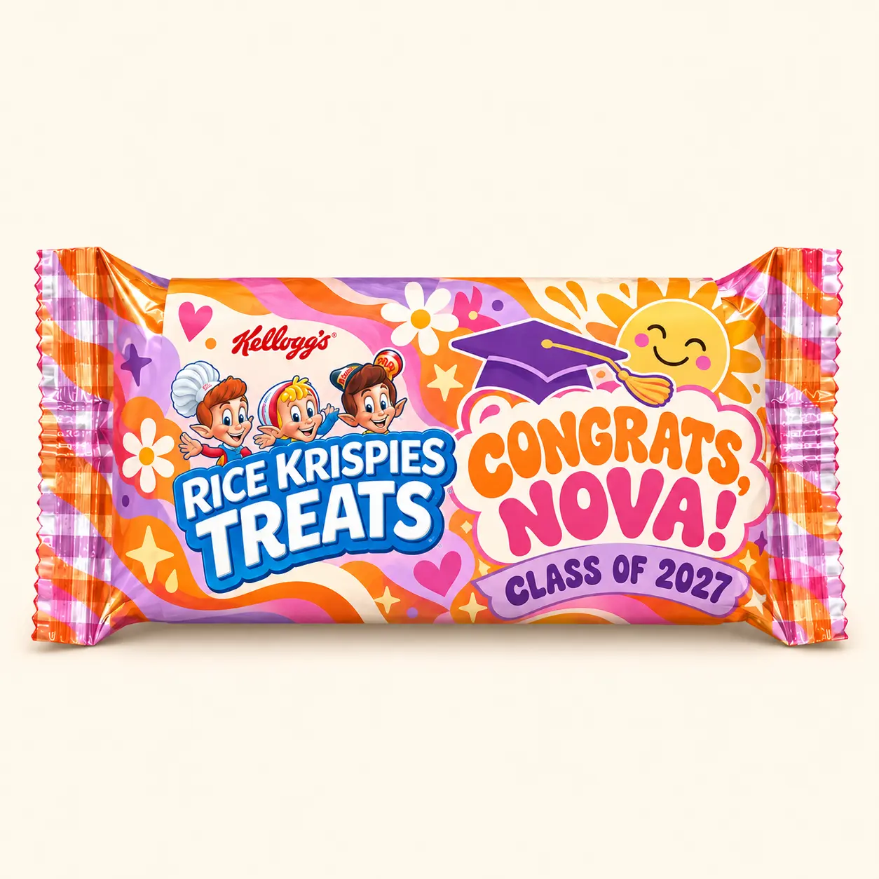 Sunshine graduation Rice Krispies treat