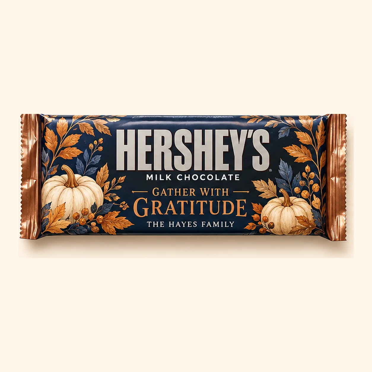 Autumn elegance Thanksgiving Hershey’s bar