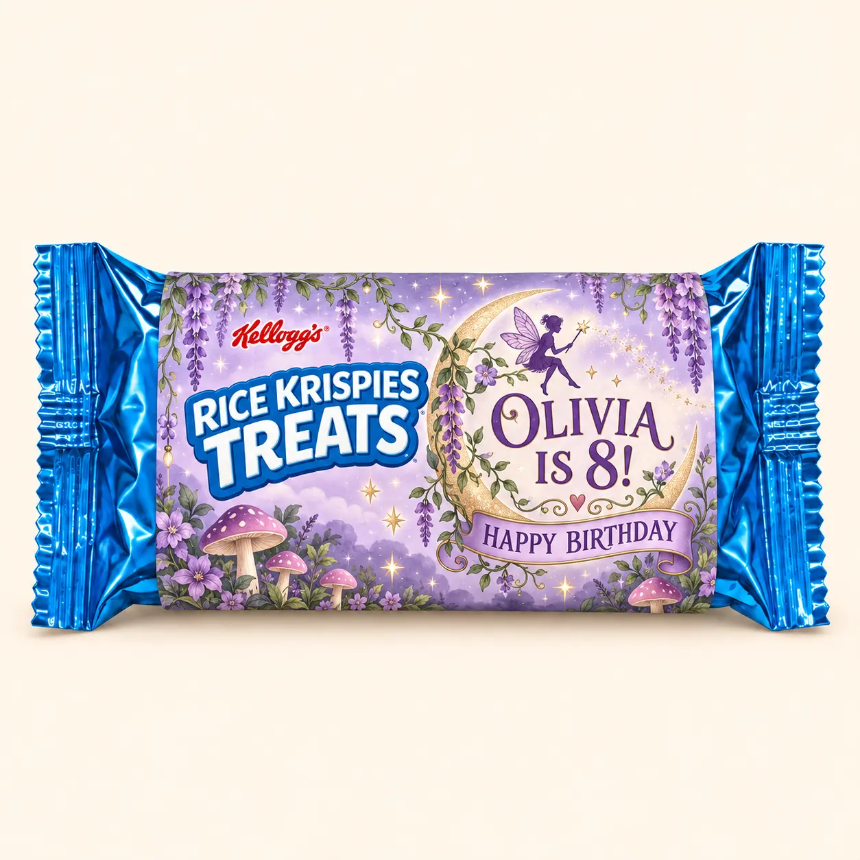 Fairy garden birthday Rice Krispies treat