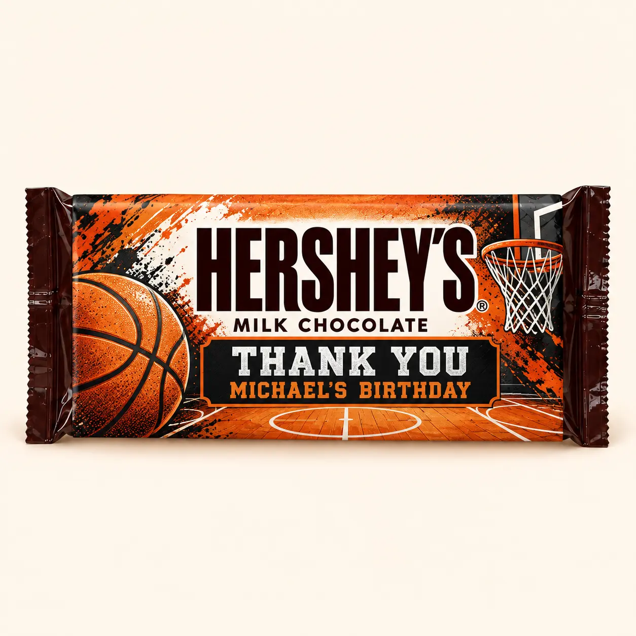 Basketball birthday Hershey’s bar