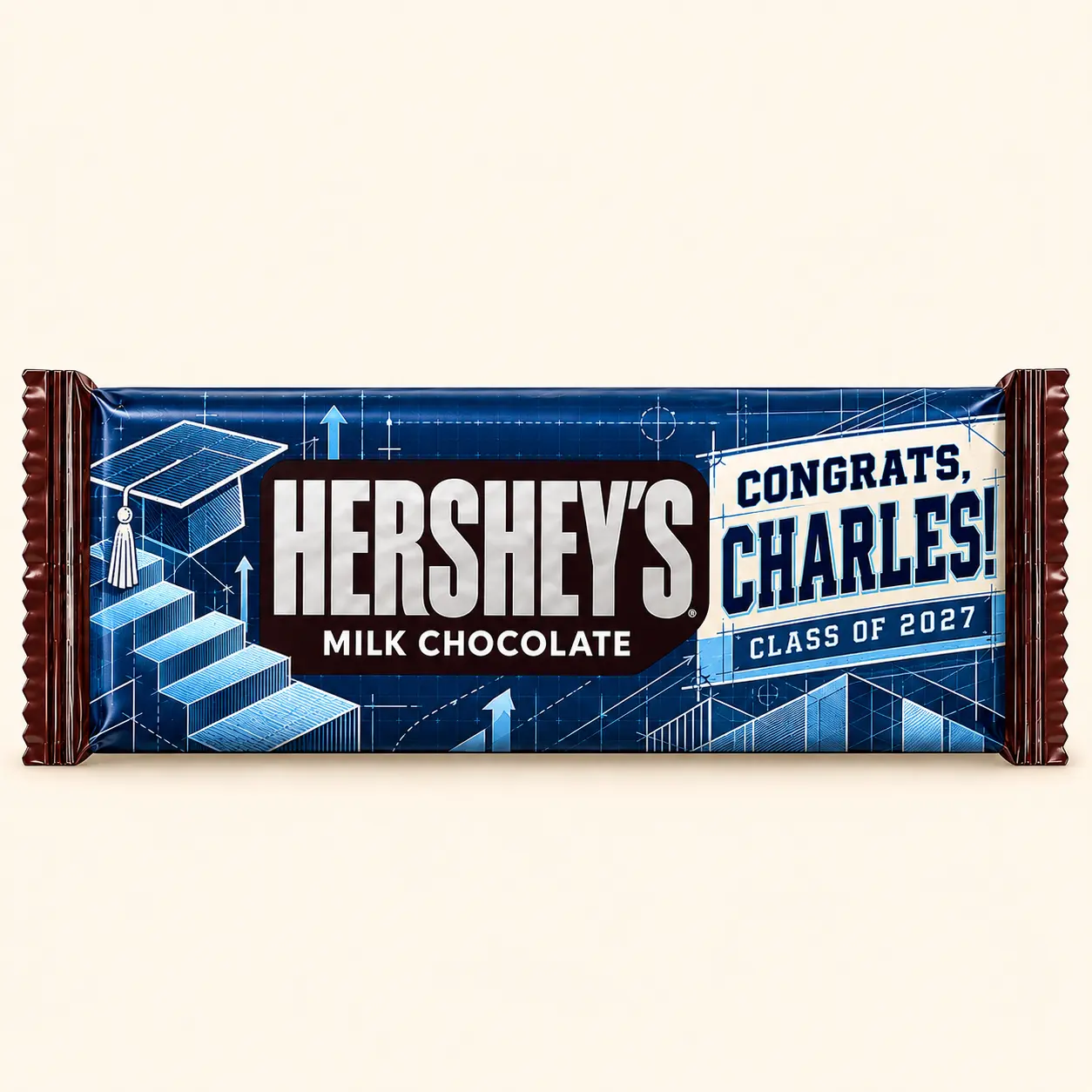 Blueprint graduation Hershey’s bar