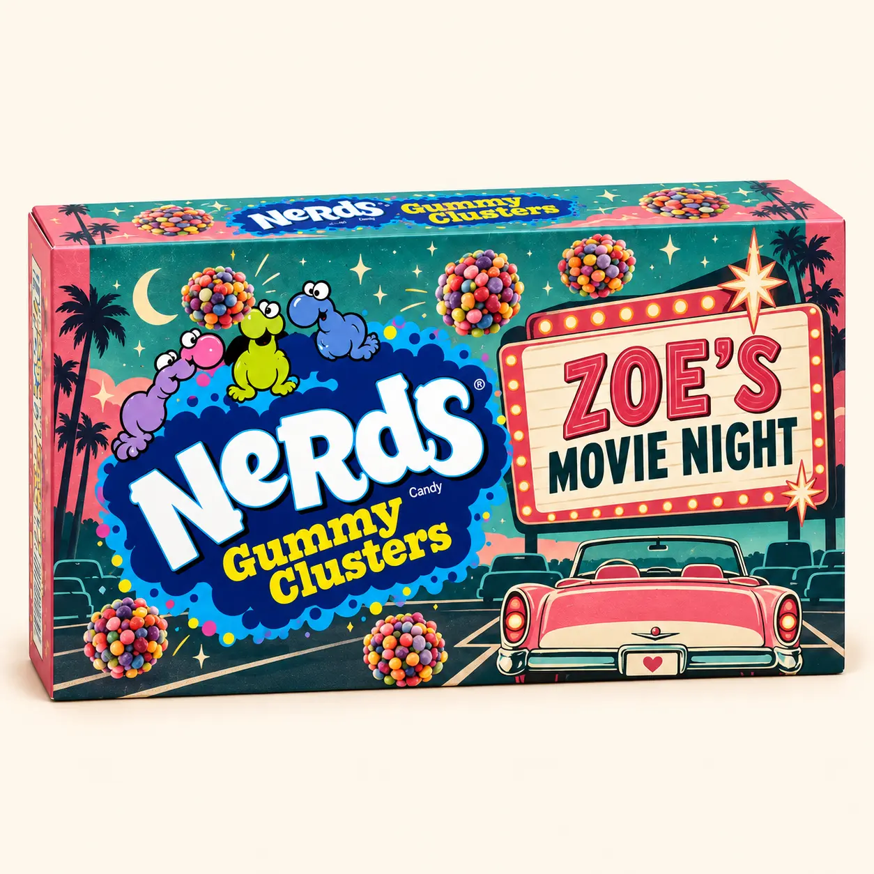 Drive-in movie night NERDS box