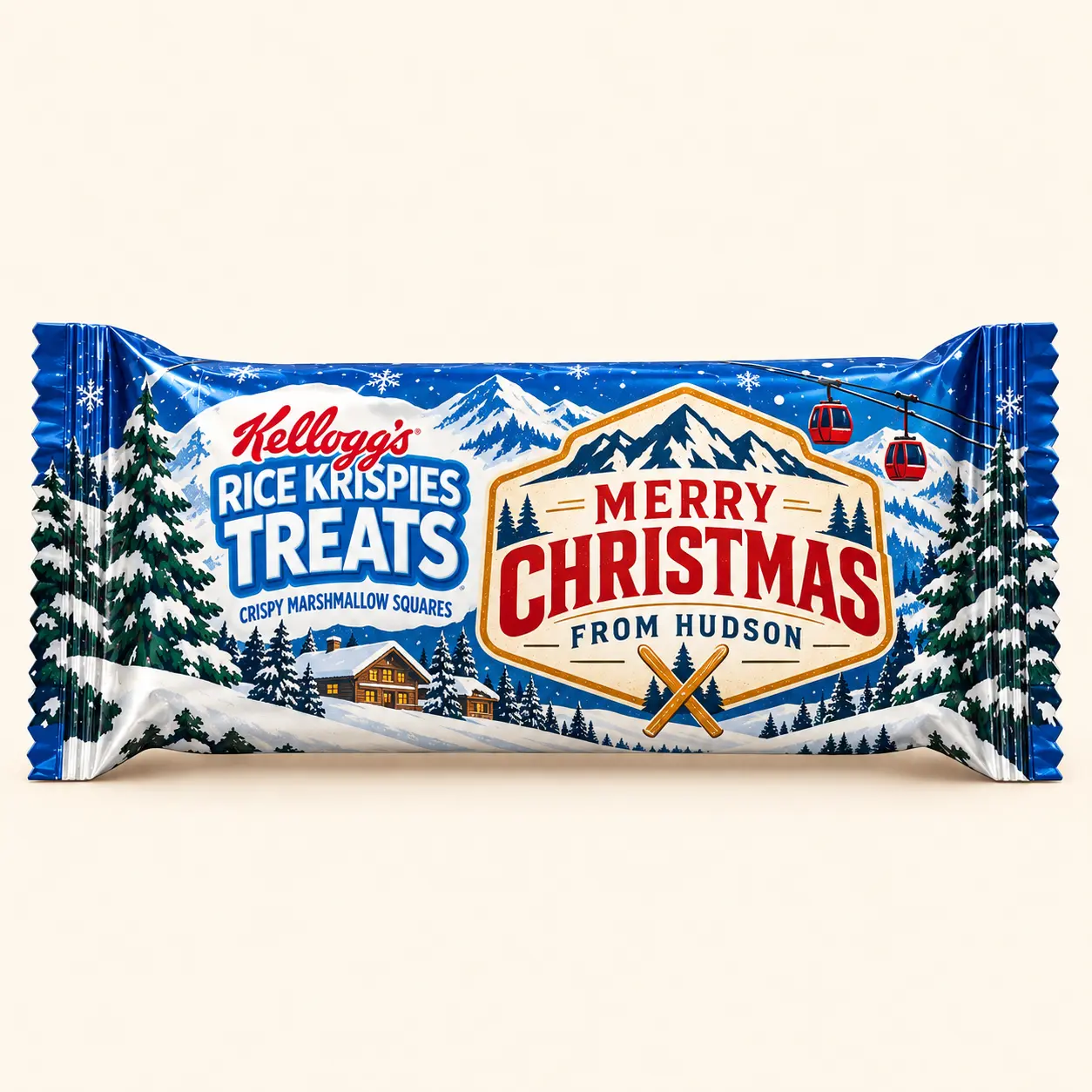 Alpine Christmas Rice Krispies treat