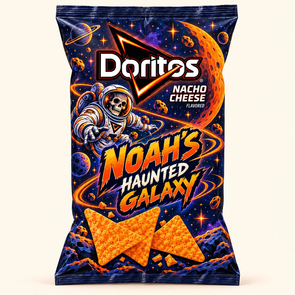Haunted galaxy Halloween Doritos bag