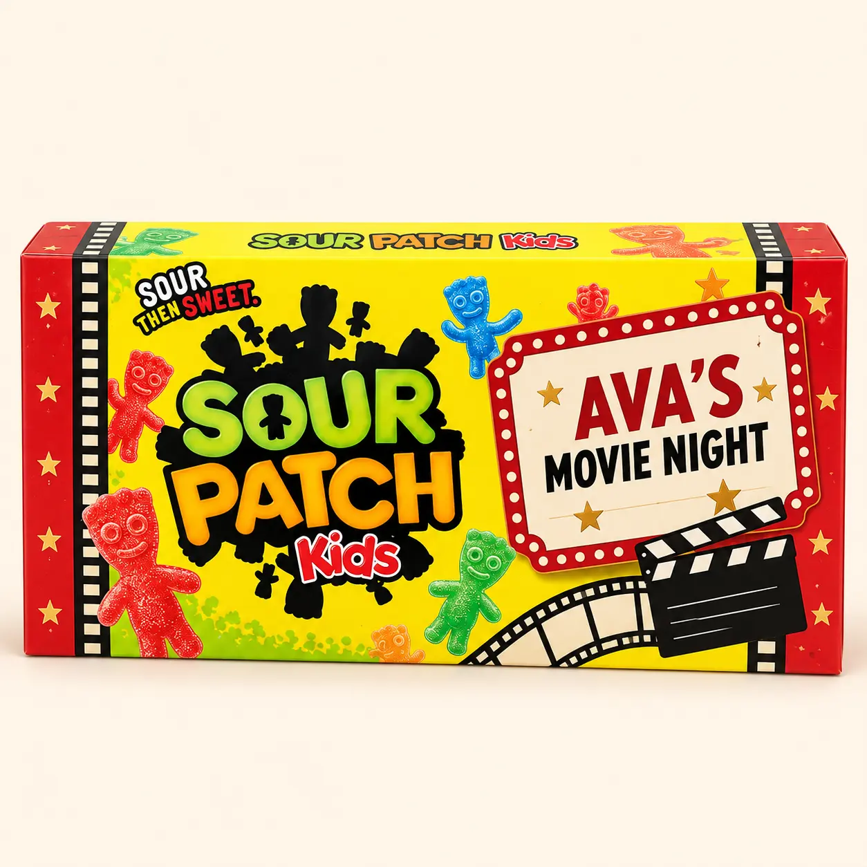 Sample Sour Patch Kids movie night box