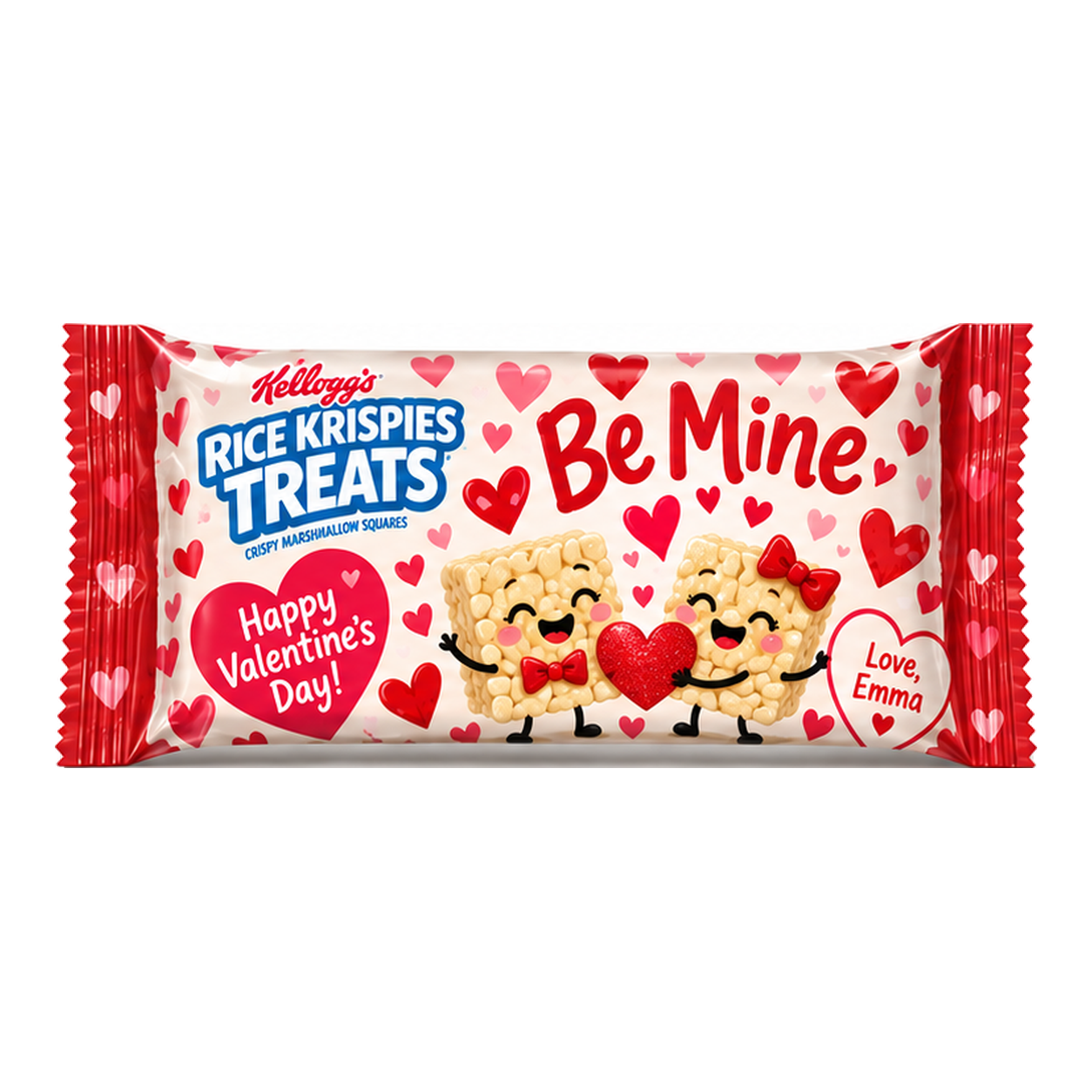 Treats · Be Mine Valentine’s Day favor mockup