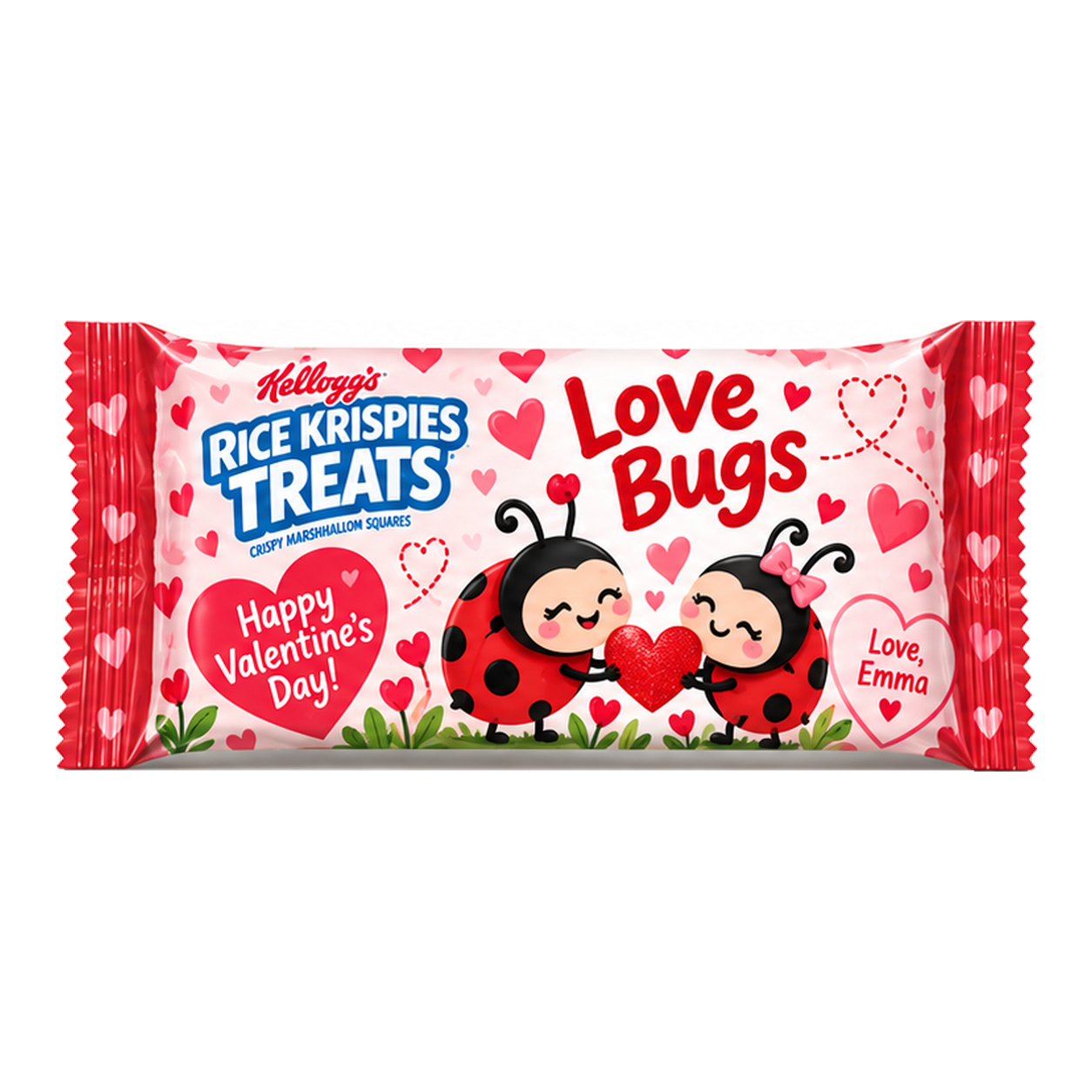Treats · Love Bugs Valentine’s Day favor mockup
