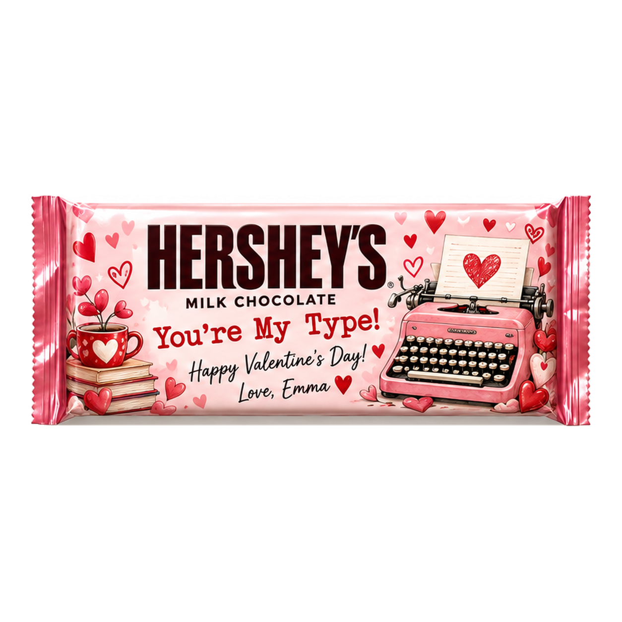 Hershey’s · You’re My Type Valentine’s Day favor mockup