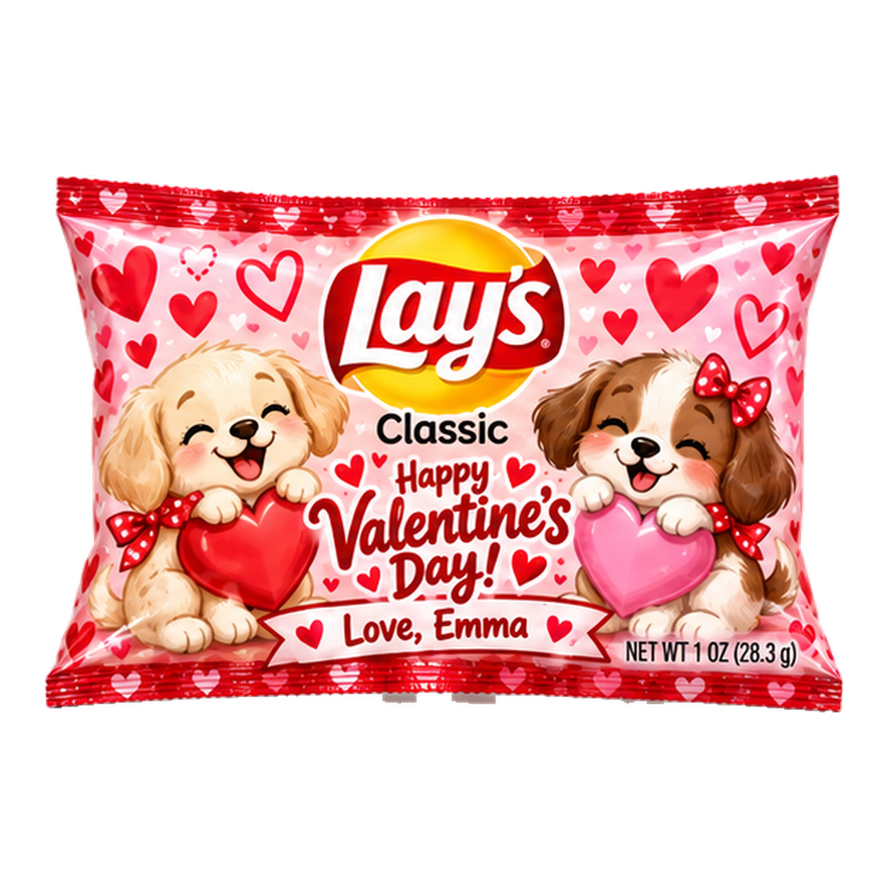 Lay’s · Puppy Love Valentine’s Day favor mockup